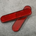 thumbnail image 3 of Oval Reflective Plate E-mark Certified Adhesive Reflective Plate Retro Reflector 2PCS Red, 3 of 8