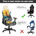thumbnail image 6 of SCRAWLGOD Deer Mountain Sun Print Gaming Chair Cover, Breathable Computer Chairs Protection Cover with Armrest Covers Washable Computer Reclining Chair Seat Cover with Zipper for Home Studio, 6 of 7