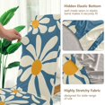thumbnail image 5 of Yayeee 2 Pack Dining Chair Covers Stretch Parson Chairs Slipcovers Seat Protector, Whimsy Daisy Pattern, 5 of 6