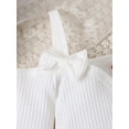 thumbnail image 5 of Infant Baby Girls 3 Piece Outfits Ribbed Long Sleeve Romper and Flared Pants Headband Set, 5 of 9