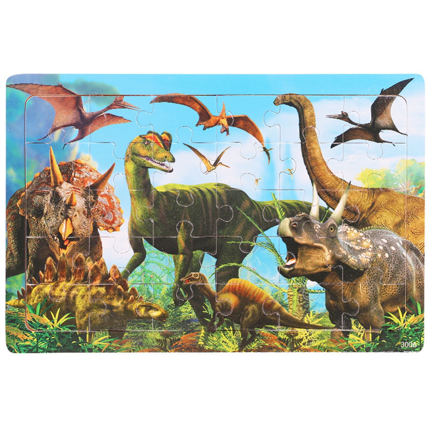 STEADY Wooden Jigsaws Puzzles For Kids Ages 35 Year Old 30 Piece