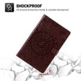 thumbnail image 5 of Dteck Folio Case for Lenovo Tab M10 FHD Plus 10.3 inch TB-X606F, Embossed Flower PU Leather Folio Stand Case with Card Holders Cover Auto Wake Sleep, Brown, 5 of 5