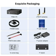 Thdeukoty Mini PC,Intel Core i9-9880H(up to 4.8GHz) With 16GB RAM 512G PCIE3.0 NVME SSD Mini Desktop Computers, Windows 11 Pro/ WIFI6E/2x2.5G RJ45 LAN/Triple Screen 4k60hz Display