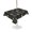Blue, variant on Outdoor Table Cloth with Umbrella Hole and Zipper, Sunflower, Waterproof Rectangle Tablecloth 54"x80", Gradual Geometric Abstract Modern Black Washable Table Cover for Outside Party Patio Picnic