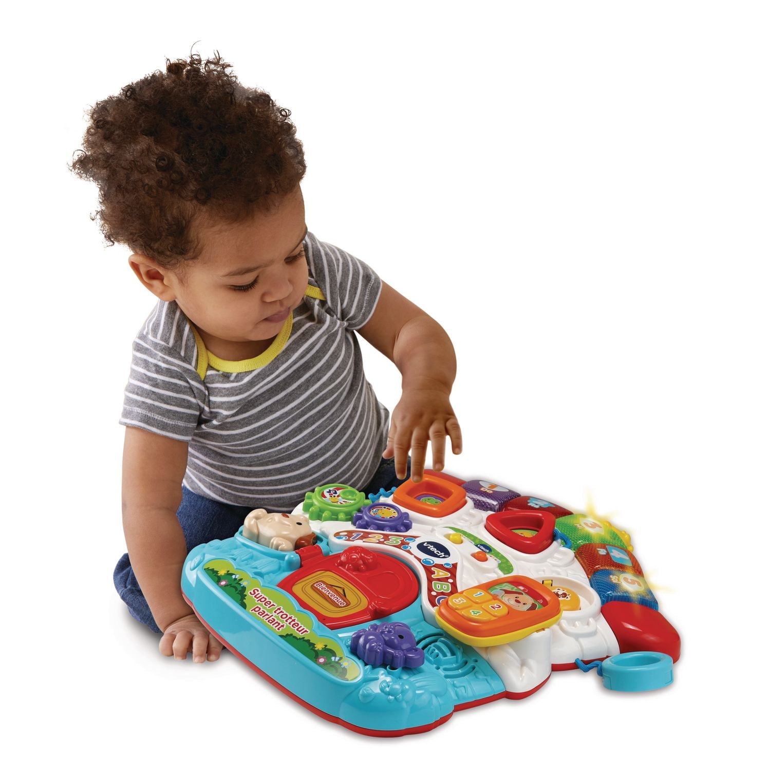 VTech Stroll & Discover Activity Walker - Grow With Me Baby & Toddler Toy - French Version, 9-36 Months, 9 months and up