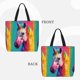 thumbnail image 2 of Easygdp Watercolor White Horse Bolsa Tote para Mujer, Bolso de Hombro para Trabajo, Playa, Viajes, Compras y Supermercado, 2 of 7