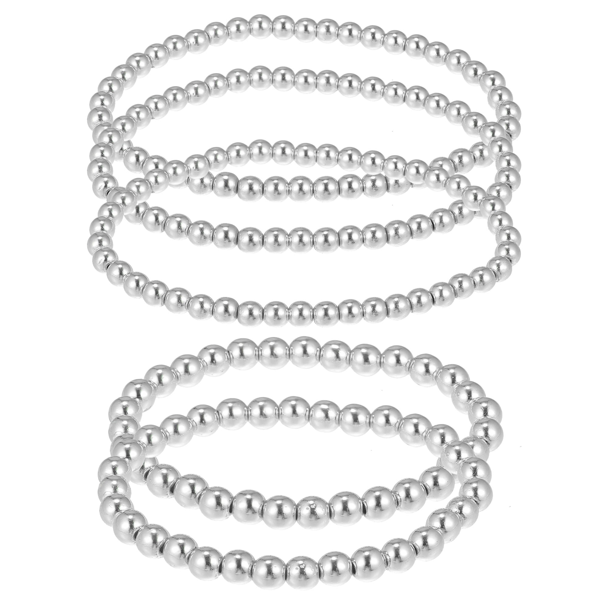 Unique Bargains Bead Bracelet for Women Bead Ball Bracelet Stackable