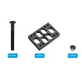 thumbnail image 3 of Skateboard Riser Pads Screws Set 12mm Angle Wedge Riser Pad with 8pcs 1.5" Hardware Screws Nuts, Black 2 Set, 3 of 7