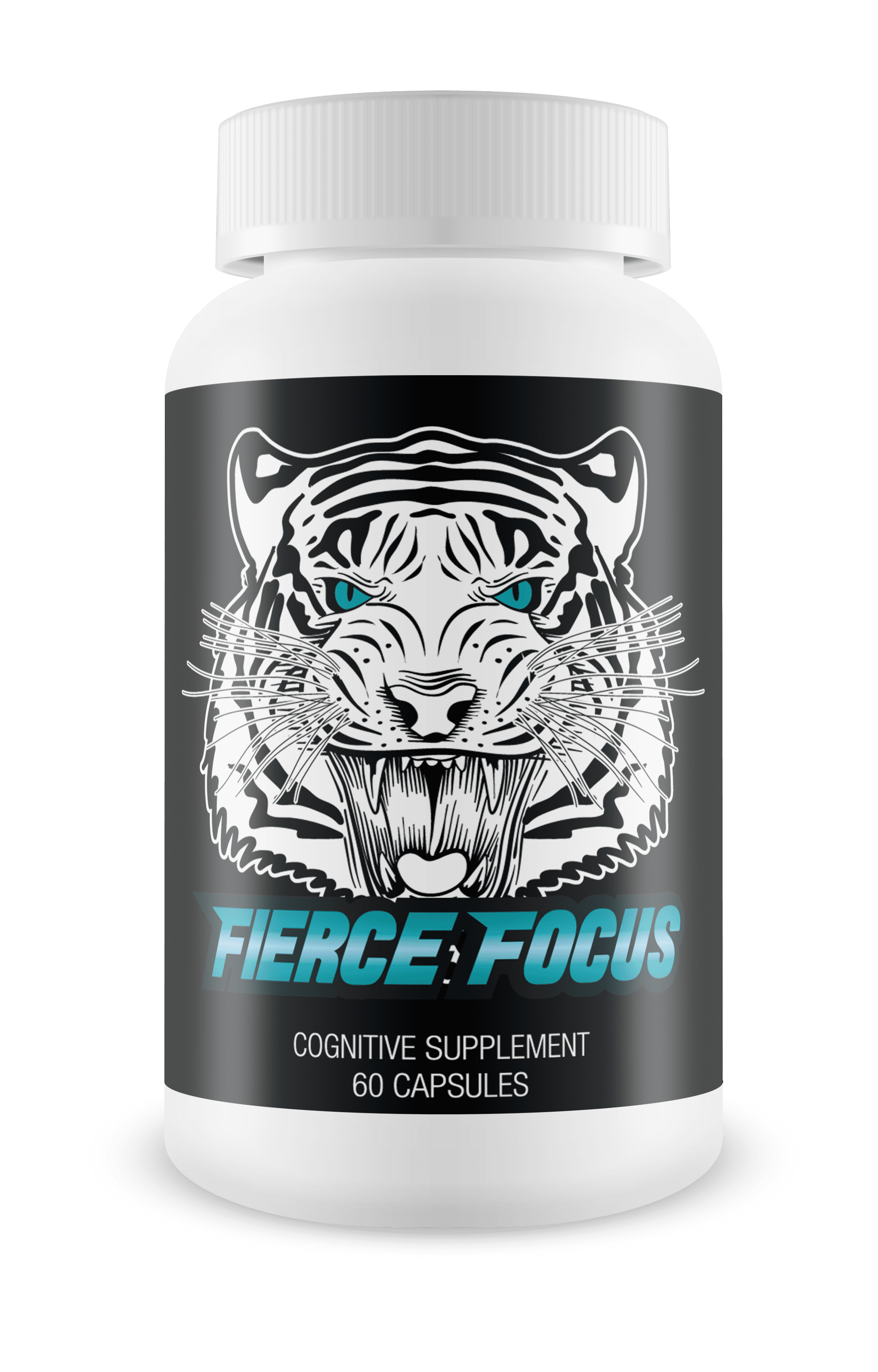 Fierce Focus - Natural Brain Function Support - Memory, Focus & Clarity Formula - Optimal Performance Natural Nootropic and Cognitive Support Supplement - DMAE- 60 Capsules