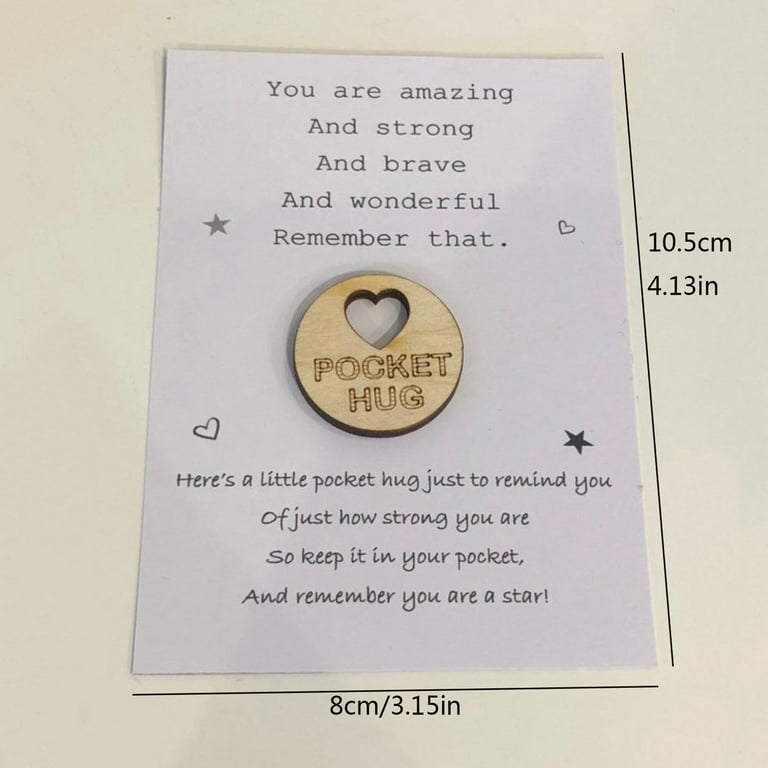 You Are Amazing, Strong, Brave And Wonderful Pocket Hug Pick Me Up Gifts  G3X5 
