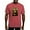 Crimson Red, variant on CafePress - Pandemic Mona Lisa T Shirt - Mens Comfort Colors Shirt