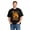 Black-82, variant on Men's Cotton T-Shirt, Wake Up Rabbit Shadow Dark Graphic Crew Neck Short Sleeve Tee for Casual Wear