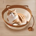 thumbnail image 5 of Hearth & Gear Cat Woven Cat Bed Rope Weaving Pet Handwoven Breathable Durable Natural Rattan Cats Sleeping With Toy Tail For Small & Large Cat & Dog Squirrel Kits for Adults to Build Large Pethouses, 5 of 5