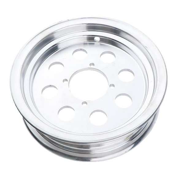 Llanta Tubeless de metal plateado de 10 "para Mini Trail Cola Borde sin cámara de la motocicleta