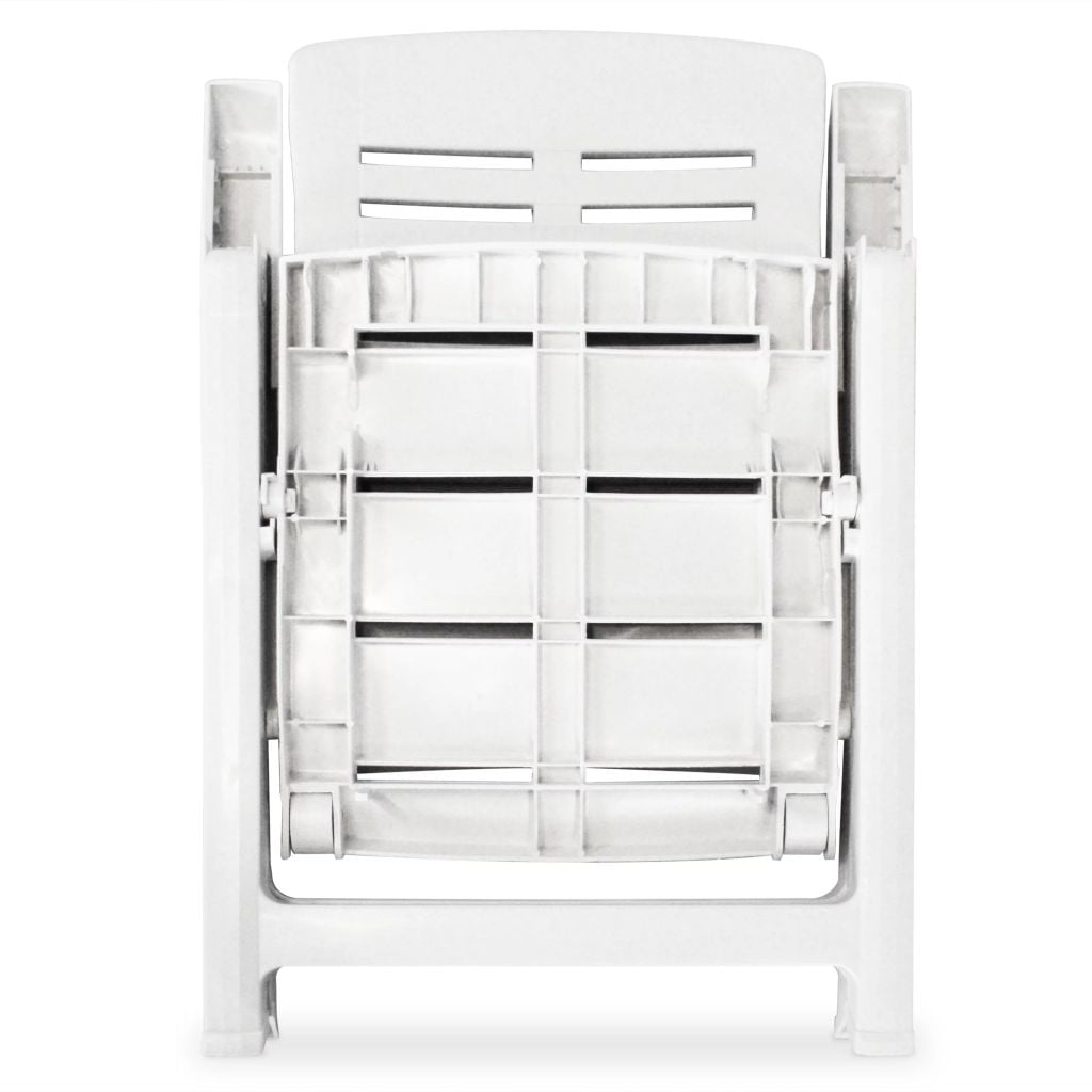Kepooman Outdoor Garden Folding Arm Chair for Yard Patio, Set of 4, White Kepooman Outdoor Garden Folding Arm Chair for Yard Patio, Set of 4, White