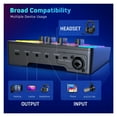 thumbnail image 6 of Gaming Mixer,Streaming 4-Channel RGB Mixer With XLR Microphone Interface,for Game Voice,Podcast ,Easy to Operate, 6 of 7