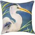 thumbnail image 2 of Manual Woodworkers & Weavers SLBLHR Coussin Décoratif Héron Bleu 18 Po., 2 of 4
