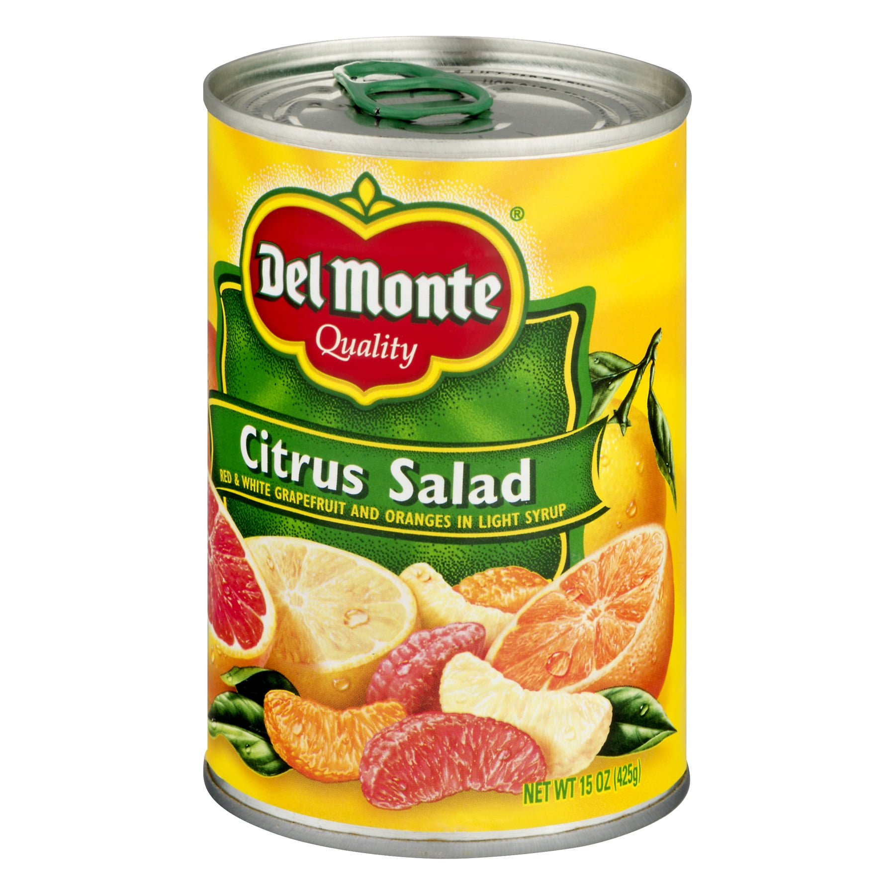 Del Monte Grapefruit Citrus Salad Light Syrup Canned Fruit 15 oz Can (Pack of 6)