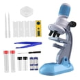 thumbnail image 3 of Kits de vástago educativos para microscopio para niños, 1200x, para niños y niñas de años, regalos navideños Azul 17 Uds., 3 of 8