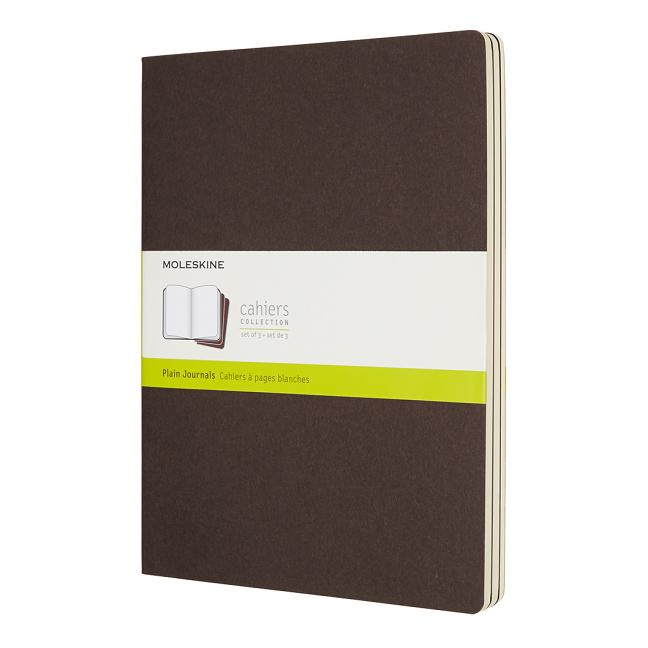 Moleskine Cahier XL Plain Coffee Brown (8055002855327) Soft Cover