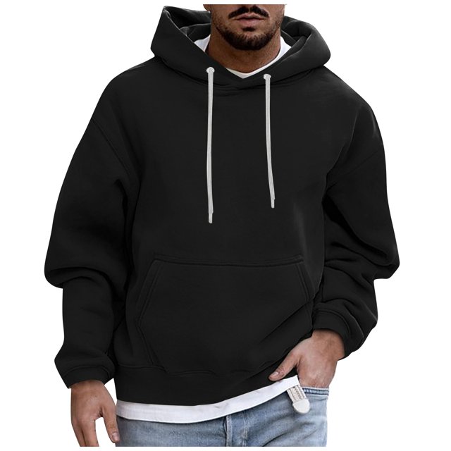 Men's Solid Color Plush Warm Coat Fleece Sweater Casual Coat Pocket Sweater Autumn Winter Coat3XL