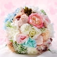 thumbnail image 2 of Ramo Multicolor de Flor de Simulación de Flores Artificiales, Para Decoración 2 Macarena Flores artificiales, 2 of 7