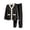 New-Dark Gray, variant on PNTUTB Women's Fleece Soft Warm Pajama Set Contrast V-neck Button Long Sleeve Pockets Top and Pant Fall Winter Loungewear Set