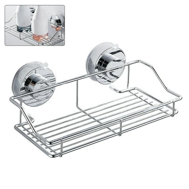 Everso N Lock Stick Shower Rack Caddy Bathroom Basket Soap Shelf