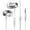 Silver, variant on Wired Earbuds Wired with Anti-Scratch Coating with Precision Screwdriver Hi-Fi Audio Quality Sound Travel Ready Kit Black Smart Quantum Model Exclusive Diamond Grade Black