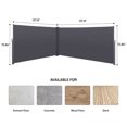 thumbnail image 5 of Tcbosik 236" x 71" Side Awning, Patio Retractable Side Screen Awning, Privacy Divider Screen, Waterproof & UV-Resistant for Courtyard, Roof Terrace, Dark Gray, 5 of 5