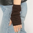 thumbnail image 2 of UJNDER Wrist Fingerless Gloves with Thumb Hole Unisex Warm for Autumn Winter D One Size, 2 of 8