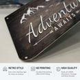 thumbnail image 3 of Vintage Adventure Travel Rustic Metal Sign with Bear Mountain Shaped, Adventure Awaits Bear Decor Tin Sign Wall Decor, 12 x 8 Inches, 3 of 7