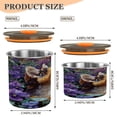 thumbnail image 3 of Food Storage Can - Keep Coffee Tea Flour & More Fresh - Ideal for Cereal Nuts & Pet Food Cat From Violet900ml, 3 of 9