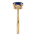 thumbnail image 4 of SuperJeweler 1 1/2 Carat Oval Shape Tanzanite and Two Diamond Ring In 14 Karat Yellow Gold For Women, 4 of 6