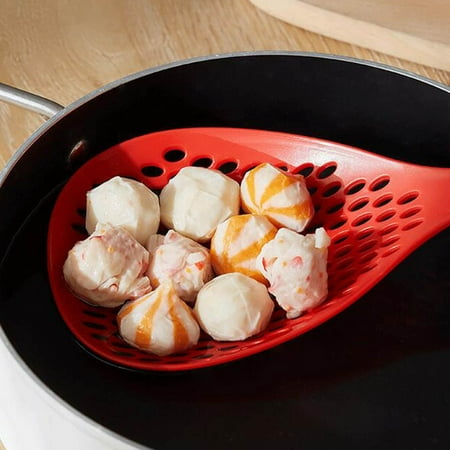 

WOCACHI Anti Scalding and High Temperature Resistance Fishing Noodles Large Slotted Spoon Household Dumpling Filter Screen Kitchen Sieve Sieve Spoon