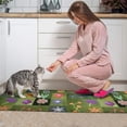 thumbnail image 3 of Pioneer Flower Floral Print Pattern Kitchen Rugs Sets Of 2,Anti Fatigue Kitchen Mat Rugs Non Slip Washable,Decorative Kitchen Floor Mats for Kitchen,Sink,Laundry,17"x30"+17"x47", 3 of 7
