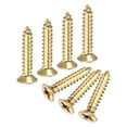thumbnail image 1 of Uxcell Paquete de 50 Tornillos de Madera, M3 x 16mm Cabeza Plana Phillips de Latón, 1 of 6