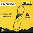 thumbnail image 2 of HERO® 1/2 inch x 36 inch Aramid Kevlar Lawn Mower Belt Replacement For Reference A34 4L360, 2 of 2