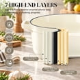 thumbnail image 6 of Overmont Enameled Cast Iron Dutch Oven - 5QT Pot with Lid Cookbook & Cotton Potholders - Heavy-Duty Cookware for Braising, Stews, Roasting, Bread Baking Cream white, 6 of 10