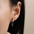thumbnail image 4 of Liangnv Pendientes De Cadena Pendientes De Plata De Ley Pendientes De Barra con Cadena Pendientes Colgantes Pendientes De Oro para Mujer Plata -, 4 of 5