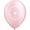 Christening Dove, variant on PMU 11 Inches Round Pink Baptism Dove Latex Balloon Pkg/50