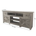 thumbnail image 2 of Uforic 70'' Farmhouse TV Stand with 2 Shelves, Suitable for TVs up to 80'', Gray, 2 of 5