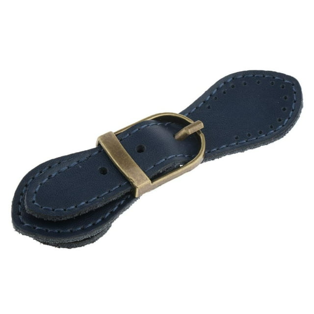 Decodeary Sew on Leather Tab Buckles Bag Closure Royal Blue Fastener Replacement DIY Royal Blue