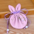 thumbnail image 2 of Sac à Cordon Brodé Sacs à Bijoux Sac à Parfum Multifonctionnel Décoratif pour Maison Mariage Grand Application Rose, 2 of 8