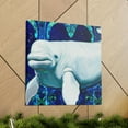thumbnail image 6 of Beluga Whale Pop Art - Canvas, 6 of 10