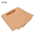 thumbnail image 3 of Uxcell 25x25cm Paper Gift Bag with Handle Storage Bag for Party Favor, Brown 5 Pack, 3 of 5