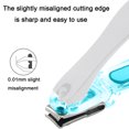 thumbnail image 4 of Toenail Clipper, Stainless Steel Nail Cutters Metal Case Packing Rotary Stainless Steel Sharp Blade Fingernail Toenail Clipper, Trimmer, 4 of 8