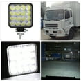 thumbnail image 5 of DIYOO Car Spotlight 48W 6000K 16LED Floodlight Waterproof Square Car Soft Working Light for SUV Truck, 5 of 10