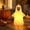 A, variant on Mini Halloween Ghost LED Lights – 4.25" Soft Silicone Glowing Ghost Figurines with Keychain for Festive Party Decor