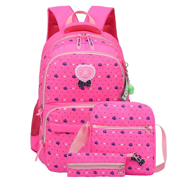 Jumpingount con estampado de para estudiantes, de moda para niños de primaria, libro de calidad, adolescentes, niñas, Mochilas Rosa roja